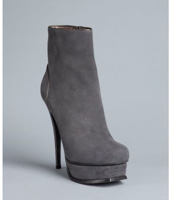  Smoke Suede Tribute 105 Platform Ankle Boots 