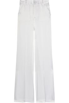Alice + Olivia High-waisted Satin Pants - Lyst