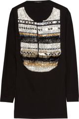 Balmain Embellished Cotton Top