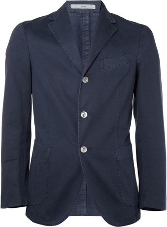  Unstructured Cotton-canvas Blazer 