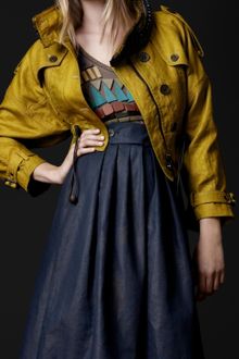 Burberry Prorsum Cropped Crochet Beaded Parka - Lyst