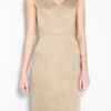 D&g Ultimate Stretch Cotton Pencil Dress in Beige - Lyst
