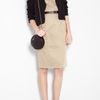 D&g Ultimate Stretch Cotton Pencil Dress in Beige - Lyst