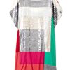 Dkny Short Sleeve Sequin Shift Dress in Multicolor (multicoloured) - Lyst