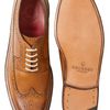 Grenson Tan Grain Leather Longwing Sid Brogues in Brown for Men (tan) - Lyst