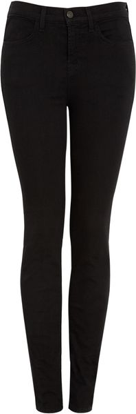 J Brand Black Hewson Maria High Rise Ankle Skinny - Lyst