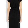 Jil Sander Belted Stretchcotton Dress in Black - Lyst