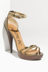 Lanvin Cone Heel Ankle Chain Sandal