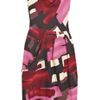 Lela Rose Woolblend Brushstrokeprint Dress in Purple (burgundy) - Lyst
