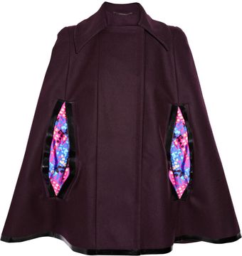 Matthew Williamson Wool And Cashmere-Blend Cape - Lyst