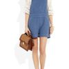 Mih Jeans Shortie Linenblend Dungarees in Blue - Lyst