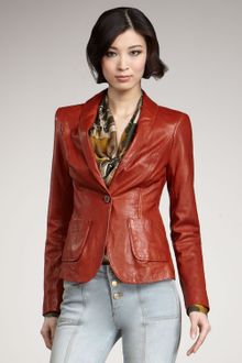 Rachel Zoe Sullivan Leather Blazer - Lyst