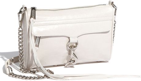 Rebecca Minkoff Mini Mac Clutch in White (vanilla) - Lyst