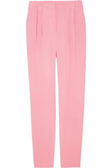 Tibi Tapered silk-crepe pants - Lyst