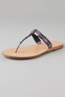 Vera Wang Lavender Rox Flat Thong Sandals - Lyst