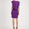 Yves Saint Laurent Silk Dress in Purple (black) - Lyst