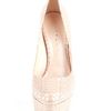 Casadei Snake Printed Platform in Beige (nude) - Lyst