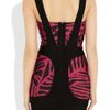 Hervé Léger Printed Bandage Dress in Purple (black) - Lyst