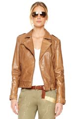 Michael Kors Exclusive Leather Motorcycle Jacket
