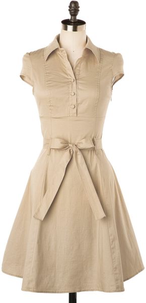 ModCloth Soda Fountain Dress in Vanilla - Lyst