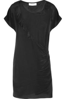 Vanessa Bruno Athé Ruffled Silk-Crepe Dress - Lyst