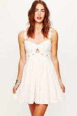 Free People Fp New Romantics Olympic Corset Flame Dress