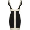 Hervé Léger Two Tone Ilia Dress in Black - Lyst
