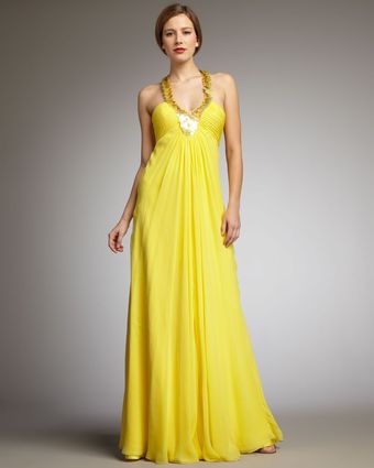 Hoaglund New York Sequin-halter Gown - Lyst