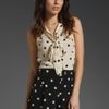 Marc By Marc Jacobs Hot Dot Print Top in Beige (parsnip) - Lyst