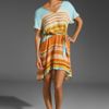 Testament Kimono Dress W/ Tie Belt in Blue (stripe print) - Lyst