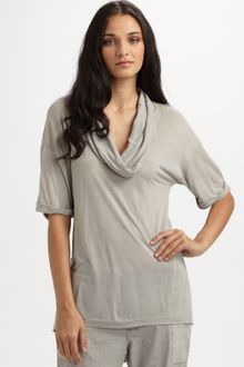 James Perse Cowlneck Top - Lyst
