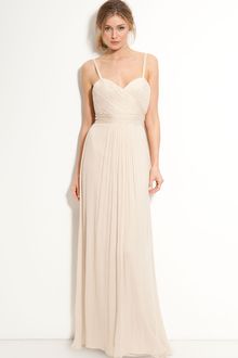 Vera Wang Lavender Silk Chiffon Gown - Lyst