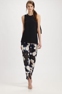 3.1 Phillip Lim Cropped-back Silk Top - Lyst