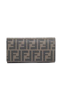 Fendi Large Wallet With Flap Zucca - Lyst