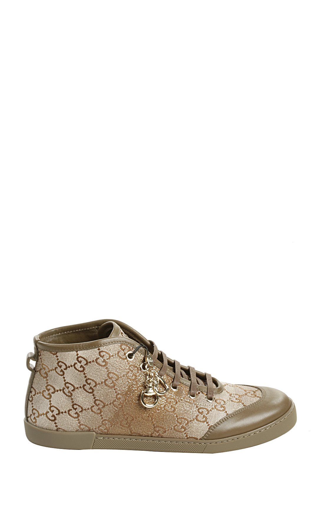 gold gucci tennis shoes