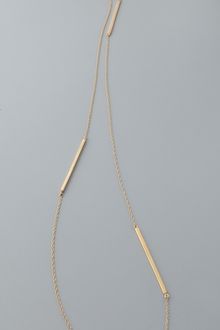 Jennifer Zeuner Triple Bar Chain Necklace - Lyst