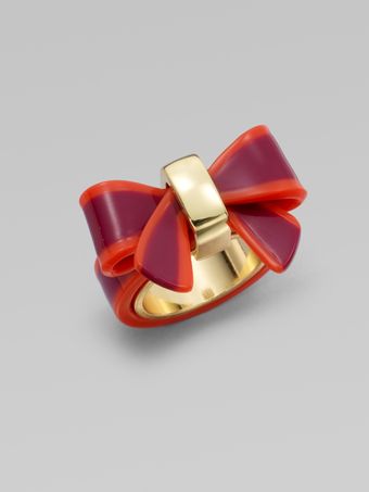 Marc By Marc Jacobs Colorblocked Bow Ring - Lyst