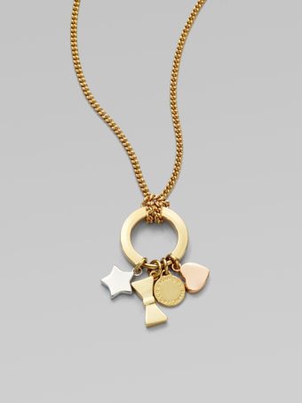 Marc By Marc Jacobs Mixed Charm Pendant Necklace - Lyst