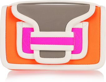 Pierre Hardy Contrast Leather-trimmed Neoprene Clutch - Lyst