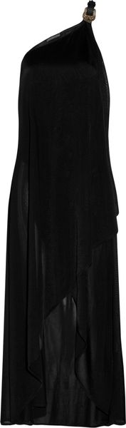 Alexander McQueen One-shoulder Fine-knit Dress - Lyst
