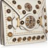 Alexander Mcqueen Byzantine Book Embellished Leather Clutch in Beige - Lyst