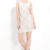 Alice + Olivia Beaded Silk Dress in White - Lyst