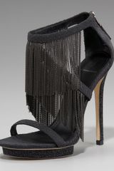 B Brian Atwood Chain-fringe Platform Sandal