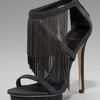 B Brian Atwood Chainfringe Platform Sandal in Black - Lyst