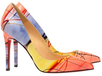 Christian Louboutin 'Pigalle 100' Pollock Printed Leather Court Shoes - Lyst