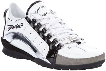 DSquared2 Leather Sneaker - Lyst