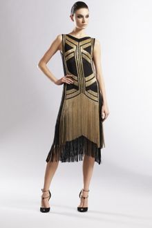 Gucci Silk Chain Dress - Lyst