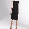 Gucci Silk Overlap Dress in Black - Lyst