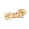 Gucci Tstrap Sandal in Gold (gold leather) - Lyst