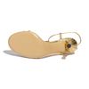 Gucci Tstrap Sandal in Gold (gold leather) - Lyst